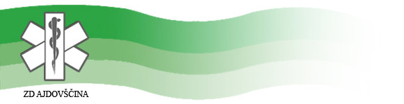 Logotip Zdravstvenega doma Ajdovščina in povezava na domačo stani ZD Ajdovščina.